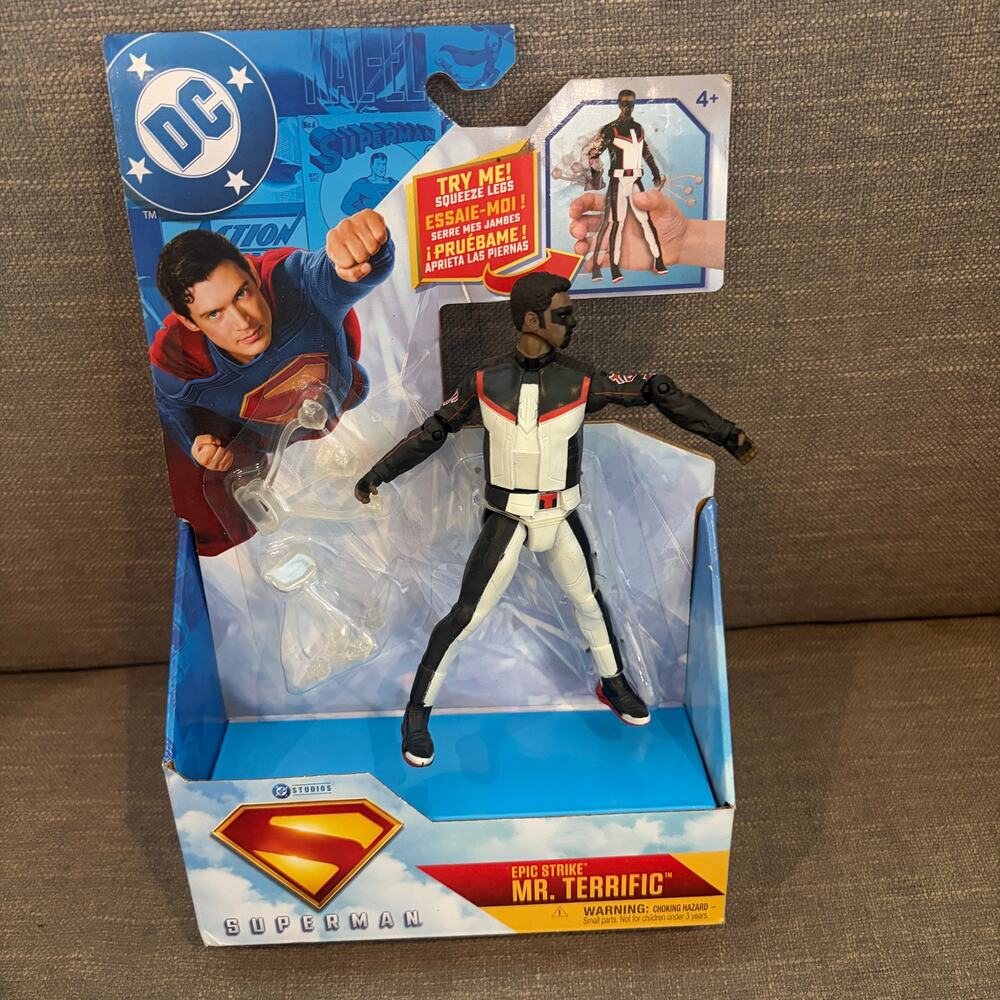 DC Comics Superman Epic Strike Mr. Terrific Action Figure NEW